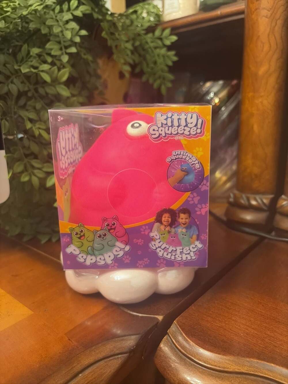 PPNC Kitty Squeeze Pink Cat Squishy Toy